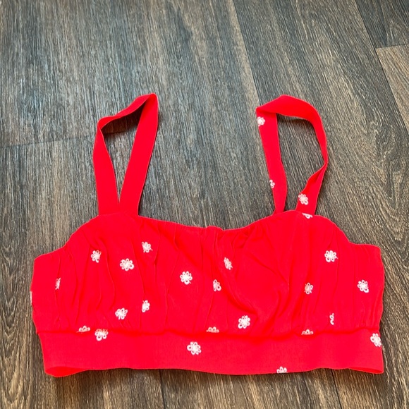 For Love & Lemons Floral Embroidered Crop Top - Picture 3 of 7